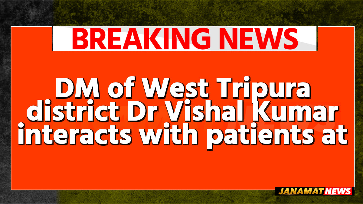 DM of West Tripura district Dr Vishal Kumar interacts with patients at a health camp organised by the Ex-Servicemen Welfare Society to mark its foundation day on May 26. |
