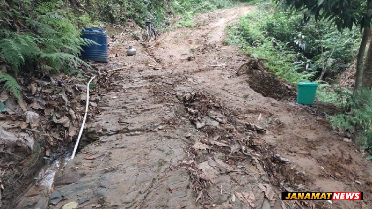 Dilapidated Road Created Great Hindrance For Villagers. -