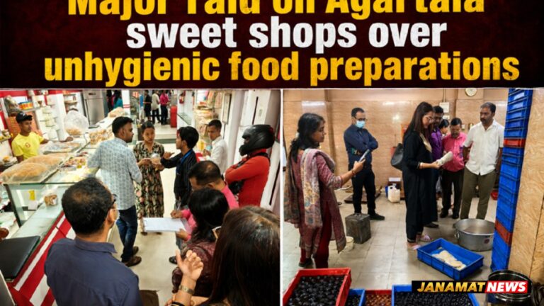Major raid on Agartala sweet shops over unhygienic food preparation |