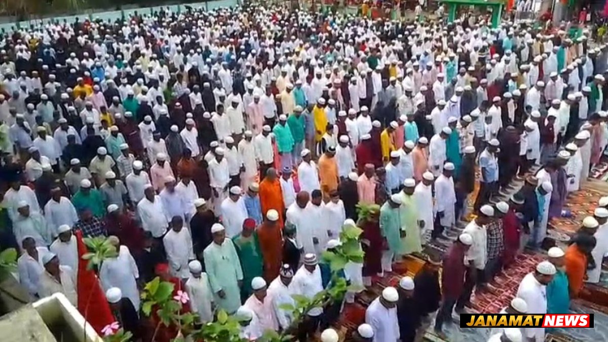 Peaceful And Spiritually Fervent Celebration Of Eid In Dharmanagar. -