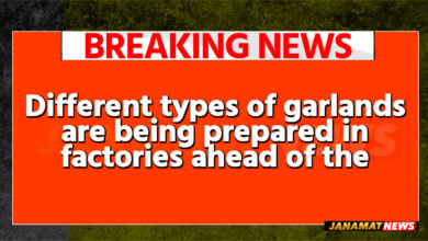 Different types of garlands are being prepared in factories ahead of the Puja season in Agartala on September 23. |