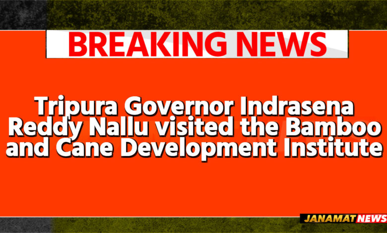 Tripura Governor Indrasena Reddy Nallu visited the Bamboo and Cane Development Institute at Lichu Bagan area of Agartala on September 24 and reviewed the activities of the institute. |