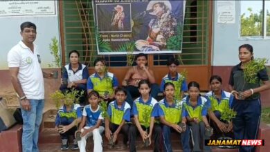 In Memory of Zubeen Garg, North District Judo Association Organizes Tree Plantation Drive. -