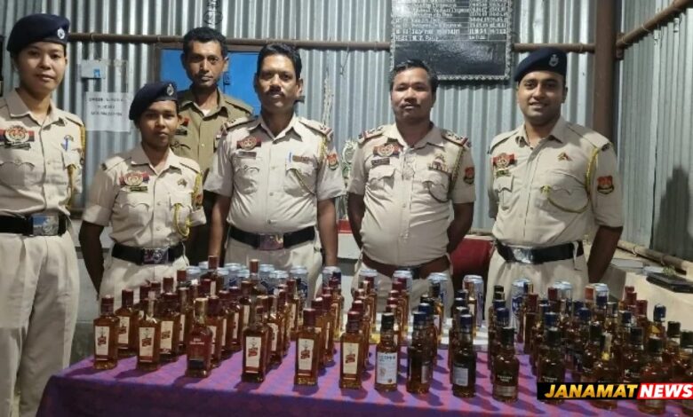 Police Recovered Large Quantity Of Foreign Liquor. -