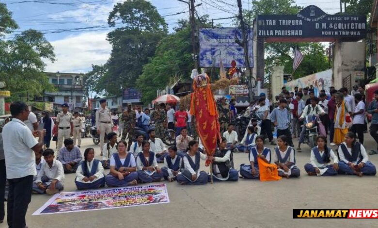 ABVP protests assault on father of student leader as fresh violence rocks Dharmanagar |