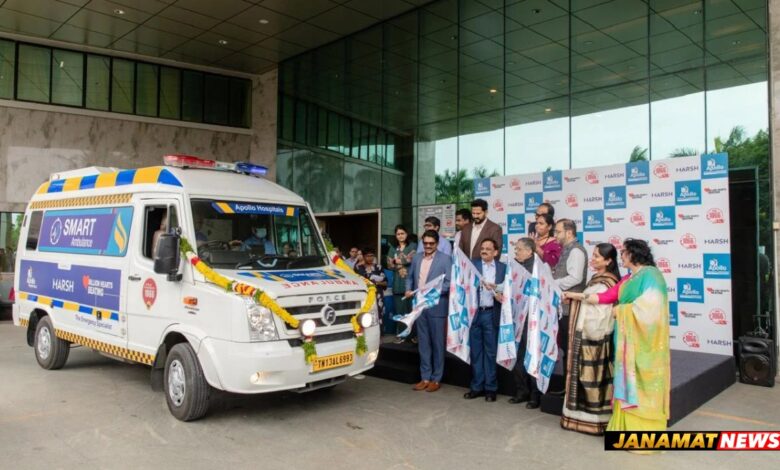 Apollo Hospitals, Billion Hearts Beating Foundation And Marsh India Launch Smart Ambulances In Vanagaram. -