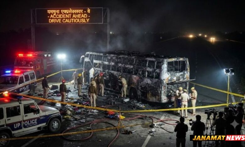 Greater Noida AC bus fire leaves 9 dead: Drivers deny smoking allegations, FIR tells different story |