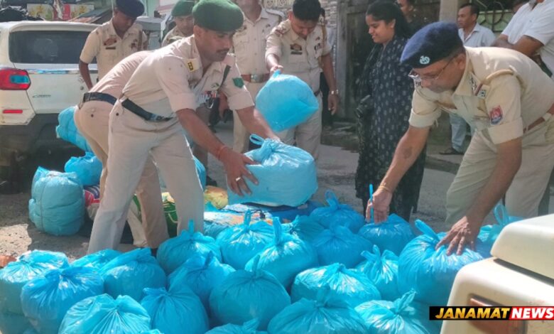 West Agartala police make major seizure during anti-drug operation at Lake Chowmuhani |