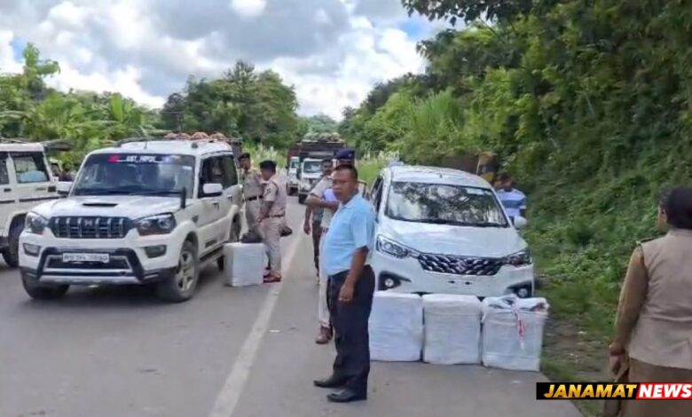 Unakoti district police seized large quantities of contraband items in anti-drug operations |