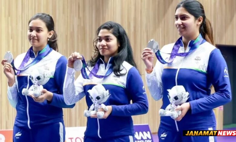 Prime Minister Congratulates Tilottama Sen, Vidarsa Vinod Kochalumkal And Ashi Chouksey On Winning Silver Medal In Women’s 50m Rifle 3 Positions Team Event At Asian Games. -