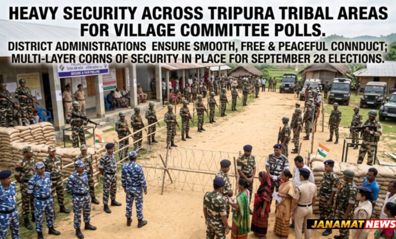 Heavy security for Tripura Village Committee polls; over 15,000 personnel deployed |
