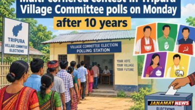 Multi-cornered contest in Tripura Village Committee polls on Monday after 10 years |