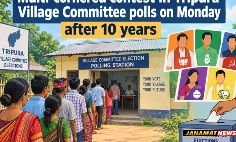 Multi-cornered contest in Tripura Village Committee polls on Monday after 10 years |