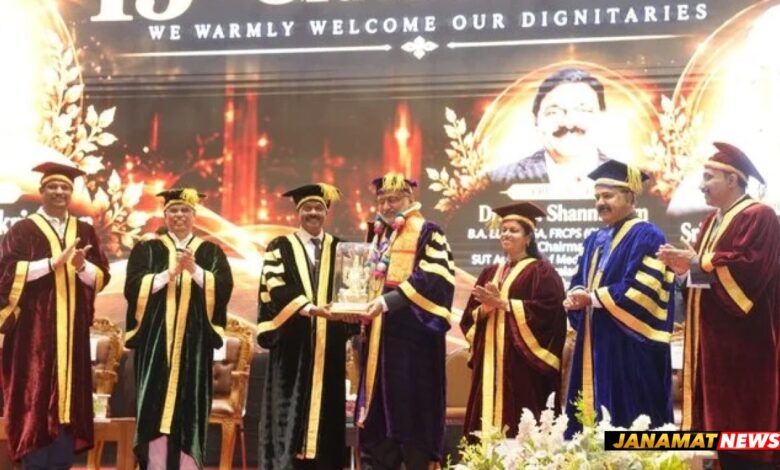 Vice-President Shri C. P. Radhakrishnan Graces The 15th Graduation Day Ceremony Of Sree Uthradom Thirunal (SUT) Academy Of Medical Sciences In Thiruvananthapuram. -