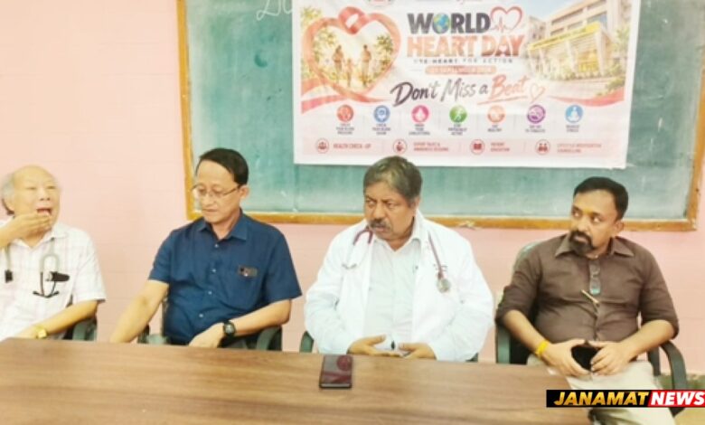 World Heart Day was observed at GB Pant hospital in Agartala on September 29. |