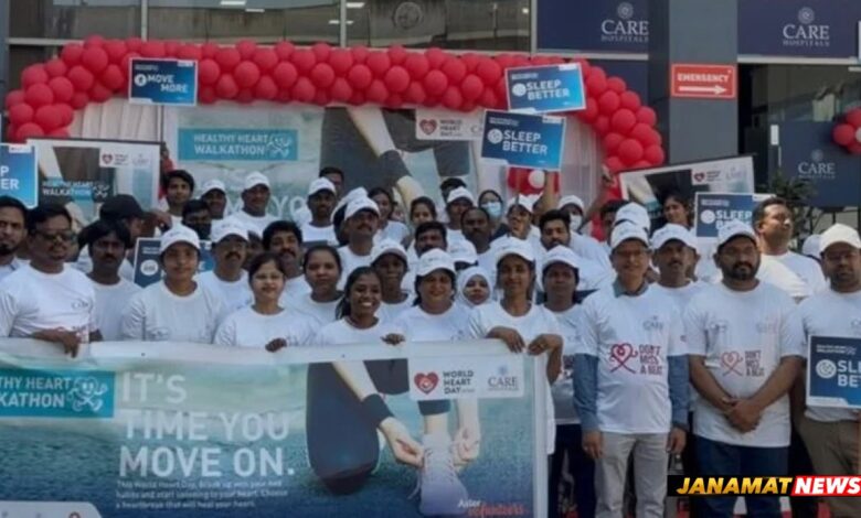 “Don’t Wait For A Warning From Your Heart”: CARE Hospitals Holds Awareness Walks Across Hyderabad. -