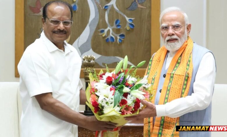 Governor Of Tripura Indrasena Reddy Nallu Called On The Prime Minister Narendra Modi. -