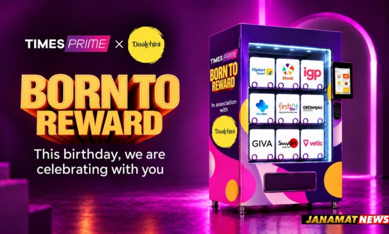 Times Prime Takes ‘Born to Reward’ to Daalchini Vending Machines, with Golden Tickets Worth ₹20,000. -