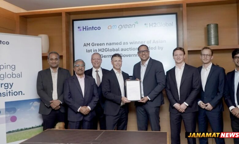 AM Green Selected Sole Winner Of H2Global Asian Lot, Secures EUR 585 Million Ammonia Agreement With Germany. -