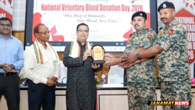 Social Welfare Minister Tinku Roy inaugurates the National Voluntary Blood Donation Day programme in Agartala on October 1. |