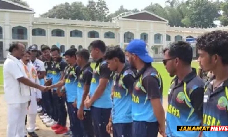Governor Of Tripura Indrasena Reddy Nallu Inaugurates Blind Cricket Tournament. -
