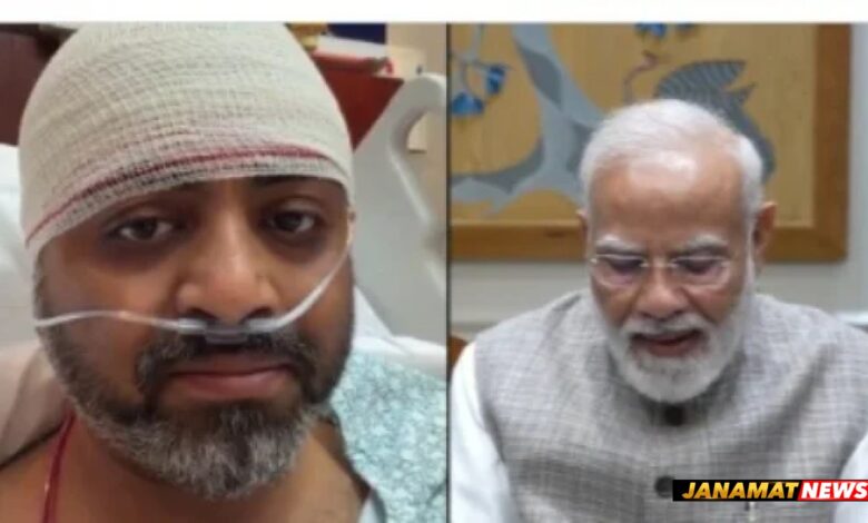Prime Minister Narendra Modi Interacts With Captain Smit Machchhar. -