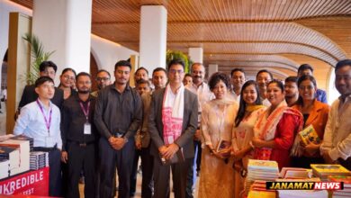 Guwahati Airport Creates A Unique Arrival Experience With Book Fair At Bamboo-Structured Arrival Village. -