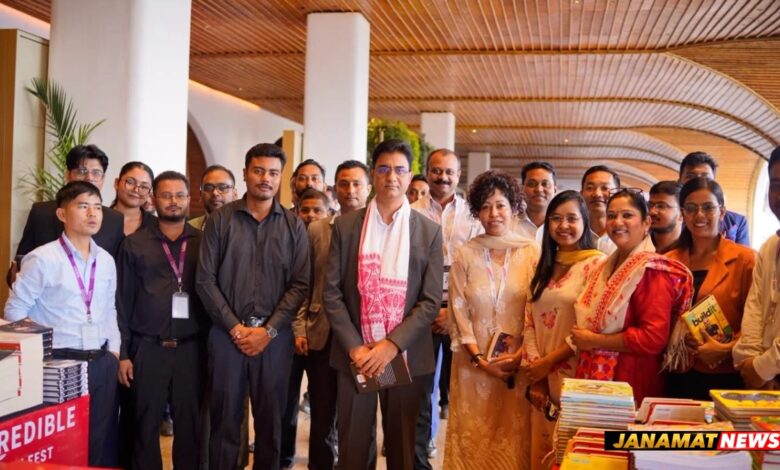 Guwahati Airport Creates A Unique Arrival Experience With Book Fair At Bamboo-Structured Arrival Village. -