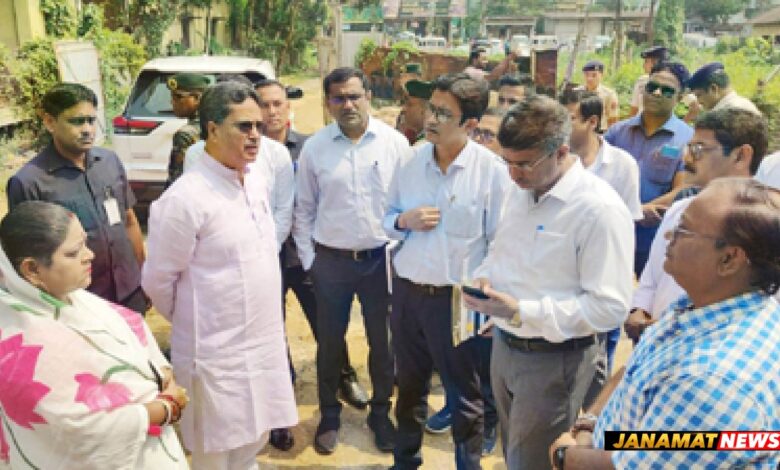 Chief Minister Prof. Dr. Manik Saha visits the under-construction Khetra Mohan S.B. School at Shantipara in Agartala on October 3. |