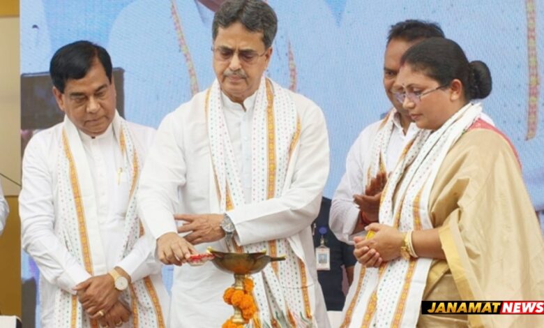 Chief Minister Dr Manik Saha inaugurated a new building of ward number 43 of Agartala Municipal Corporation (AMC) in Pratapgarh area of the city on October 4. |