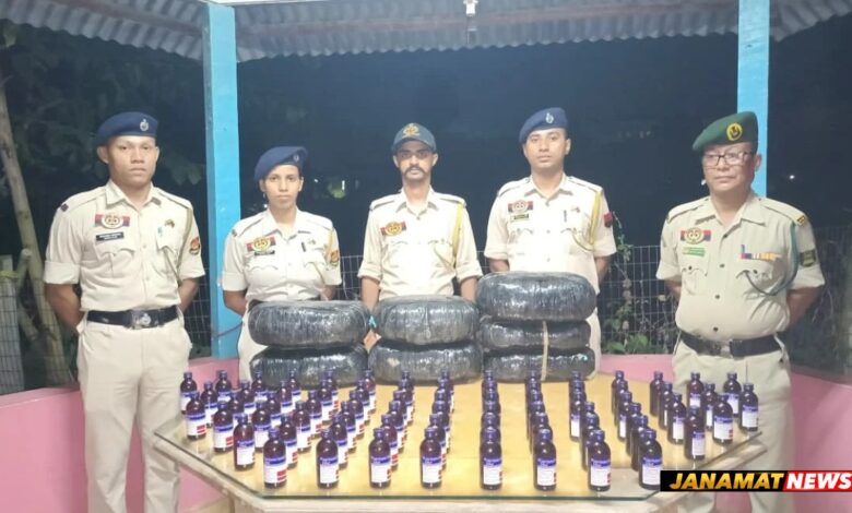 Sonamura Police Seize 70 Nos ESKUF & 18 KG DRY Cannabis, Worth 9.70 Lakh. -