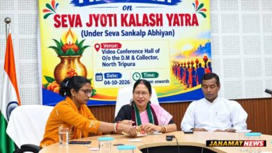 Press Conference On ‘Seva Jyoti Kalash Yatra’ In North Tripura. -