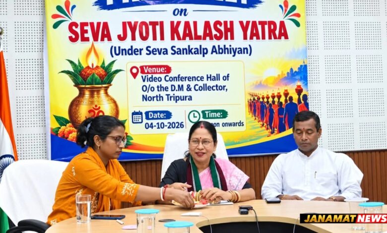 Press Conference On ‘Seva Jyoti Kalash Yatra’ In North Tripura. -