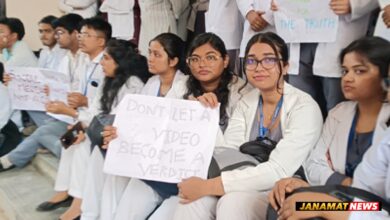 Resident doctors organised a sit in demonstration at GB hospital in Agartala on October 5 in support of their demands. |