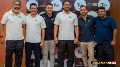 MS Dhoni Inaugurated 7Padel MS Dhoni By Padelpark India, Hyderabad’s First Ultra-Premium Indoor Padel, Fitness And Wellness Facility At Jubilee Hills. -