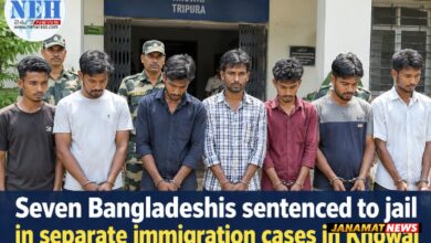 Seven Bangladeshis sentenced to jail in separate immigration cases in Khowai |