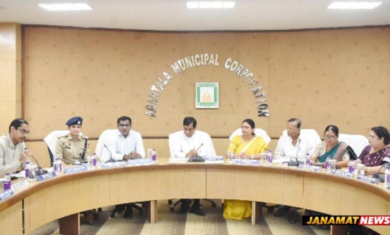 Review meeting over the preparatory measures of the ensuing Mayer Gamon Carnival- 2026 held at the Conference Hall of AMC in Agartala on October 9. |