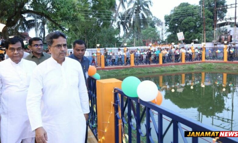 CM inaugurates Rs 1.49 crore Ranjitnagar water body beautification project |