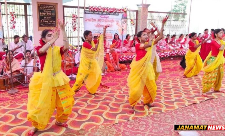 Invocation Of The Goddess In Agomoni Melodies: Dharmanagar Town Kalibari Resonates With Festive Spirit Through Dance And Music. -