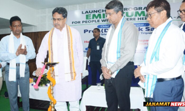 Chief Minister Dr Manik Saha, launched the Emicizumab Programme for All Persons with Severe Haemophilia A at the IGM Hospital Complex in Agartala on October 11. |
