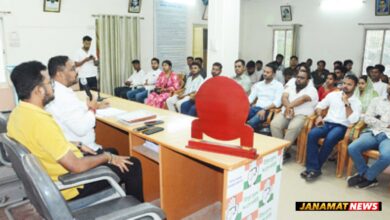 Pradesh Youth Congress president chaired a meeting with Youth Congress workers in Congress Bhavan in Agartala on October 11. |