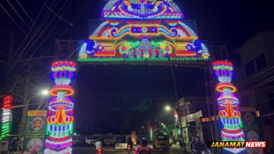Agartala is illuminated with decorative lights ahead of Durga Puja. |