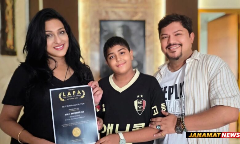 Rian Mukherjee Bags Best Child Actor At The Los Angeles Film Awards. -