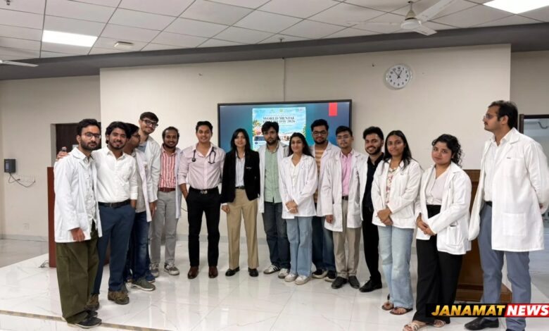 NIIMS Greater Noida Observes World Mental Health Day Through Student-Led Awareness Activities. -