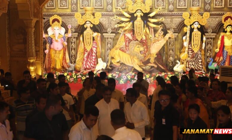 Durga Puja 2026 : Chief Minister Dr. Manik Saha Inaugurates Durga Puja Pandal Organized By Egiya Chalo Sangha. -