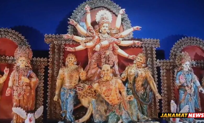 Durga Puja 2026 : Chebri Lotus Club Unveils Durga Puja Pandal Inspired by ISKCON Mayapur Temple. -
