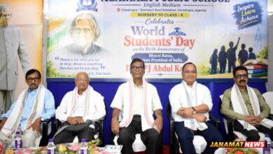 Forest Minister Animesh Debbarma inaugurates World Students' Day observation organised by Agartala Public School at Agartala Press Club on October 16. |