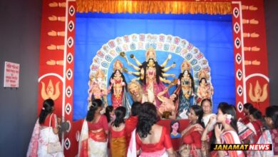 Glimpses of Durga Puja pandal and idols of Tarun Sangha, Kalayani, Agartala. |