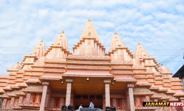 Glimpses of Durga Puja pandal and idols Sanhati Club in Agartala. |